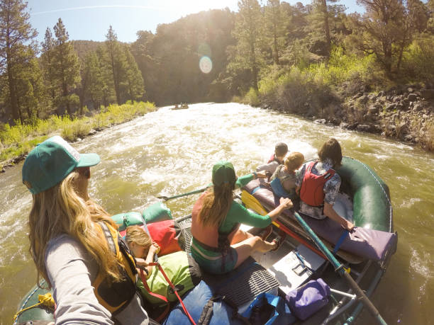istock Camping and rafting with moms in California 1316370080