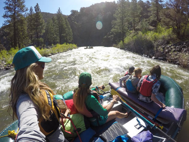 istock Camping and rafting with moms in California 1316370081