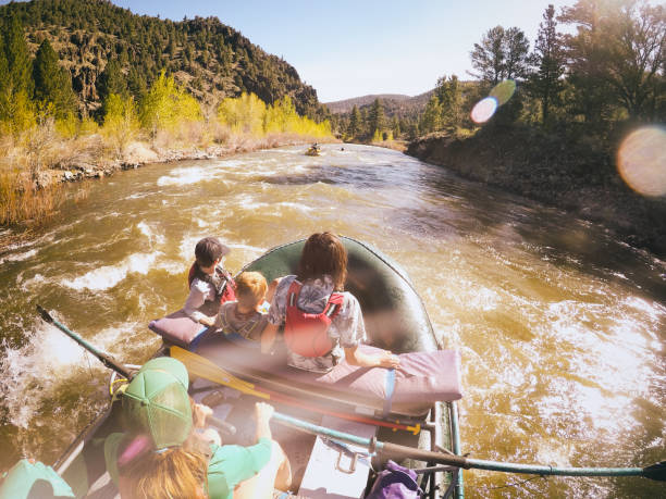 istock Camping and rafting with moms in California 1316370083