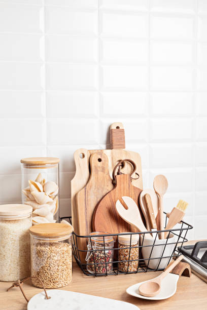 istock Eco friendly kitchen utensils and decoration, sustainable ethical lifestyle, zero waste storage 1316370126