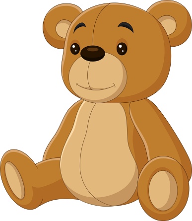 Cartoon Cute Teddy Bear Sitting Isolated On White Background Stock  Illustration - Download Image Now - iStock