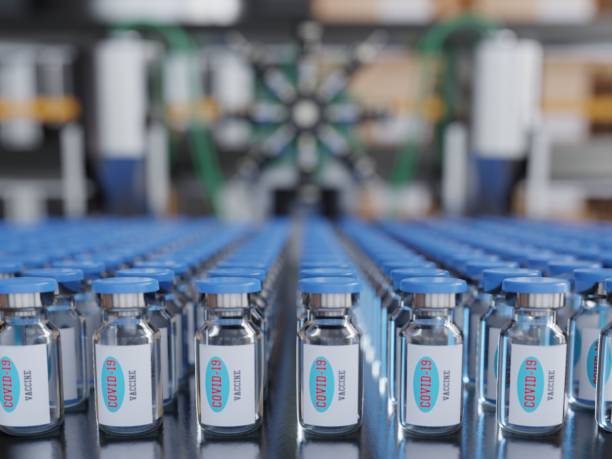 istock Covid vaccine filling machine automatic inspection machine. 1316375584