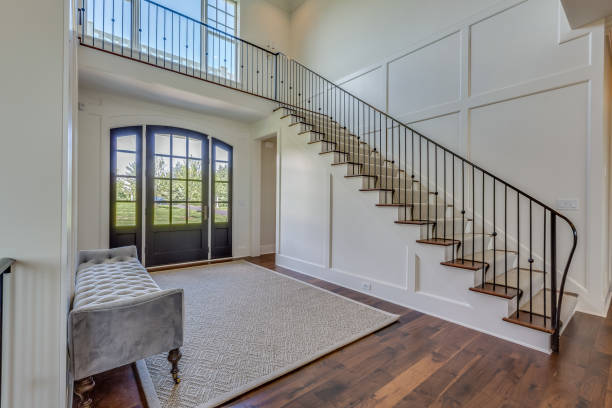 istock Large front foyer of new home 1316380361