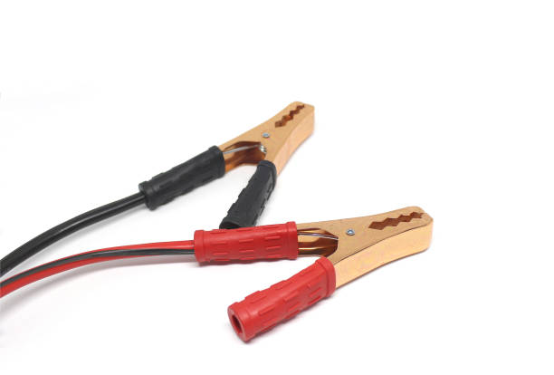 istock Jumper cable car isolated on white background 1316390261