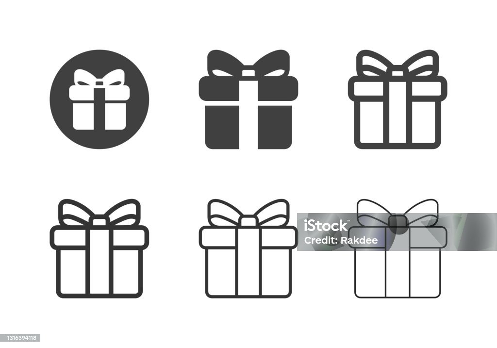 Gift Box Icons - Multi Series Gift Box Icons Multi Series Vector EPS File. Gift stock vector