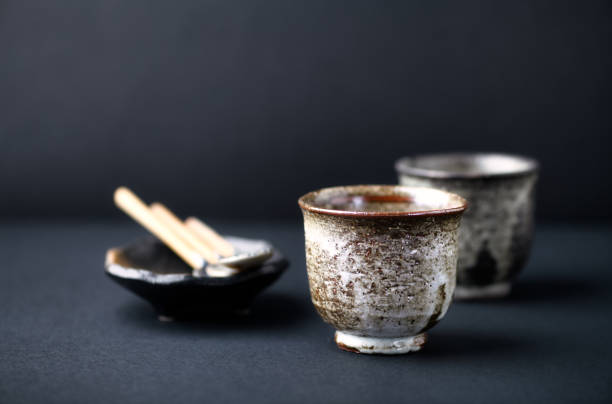 istock Traditional, handcrafted ceramic on dark background. Soft focus. Close up. 1316394178