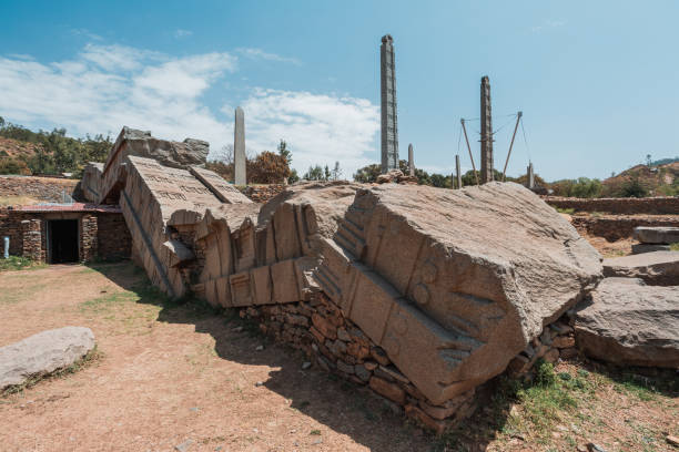 istock Famous ancient obelisks in city Aksum, Ethiopia 1316394510