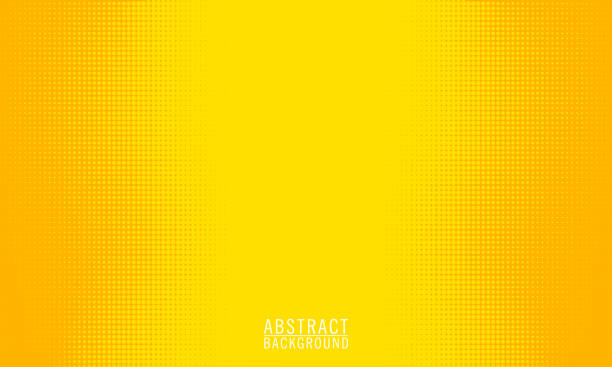 Abstract decorative orange and yellow halftone dots background design.can use for corporate design, cover brochure, book, banner web, advertising, poster vector art illustration