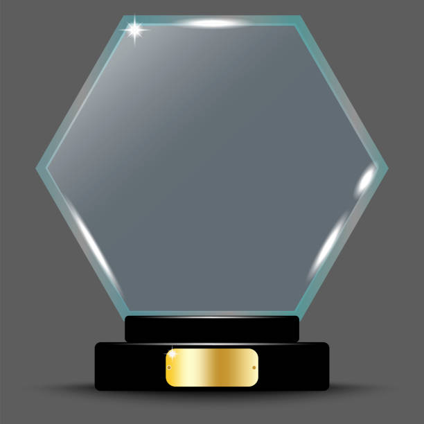 istock Championship trophy. Sport award. crystal on stand on transparent. Winner award. Vector illustration. Stock image. EPS 10. 1316402685