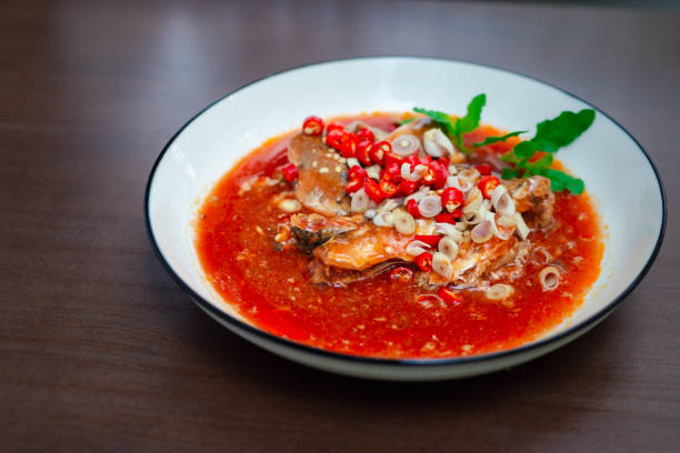 istock Thai spicy fish can salad 1316406647