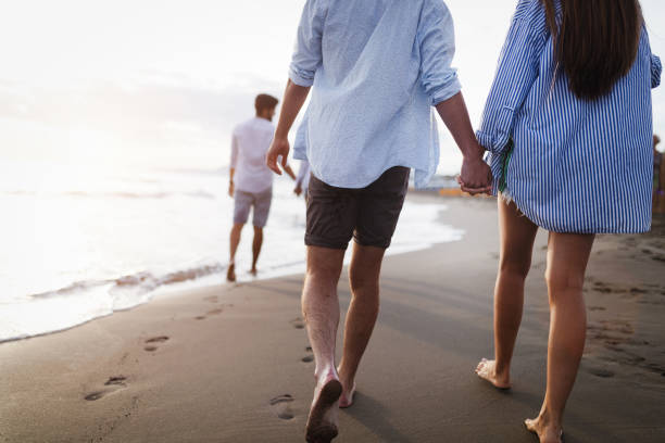 istock Friendship freedom group vacation beach summer holiday concept 1316406959