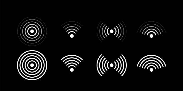 istock Wifi signal icons set illustration 1316412881