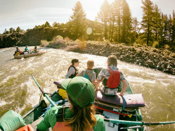istock Camping and rafting with moms in California 1316414517