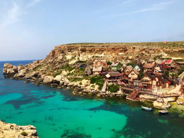 istock Popeye Village with great water color 1316417912