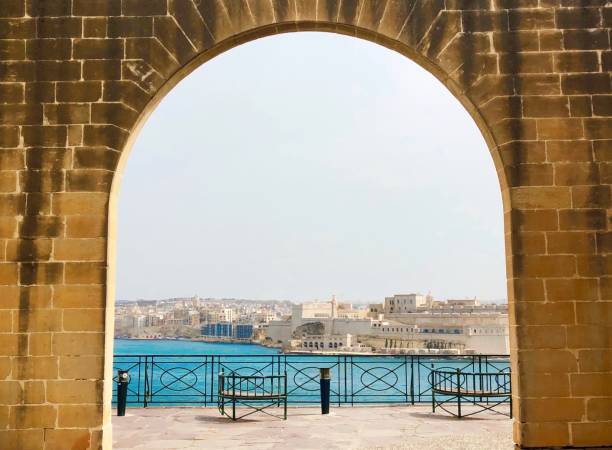istock Malta city view from arch 1316417923