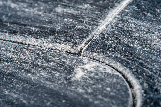 istock A background with an old plastic surface in soft focus at high magnification. Equipment surface covered with a thick layer of dust 1316418012