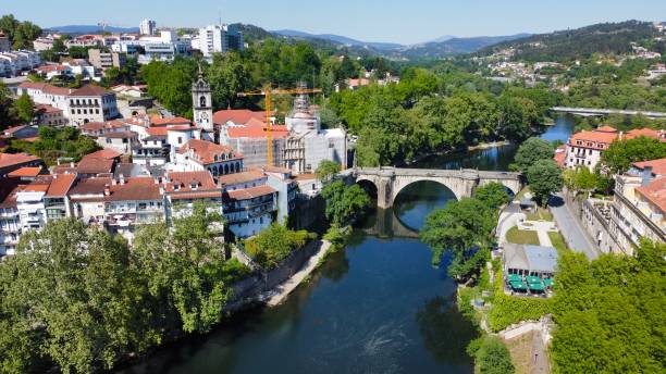 istock River and bridge Drone aerial view 1316418057