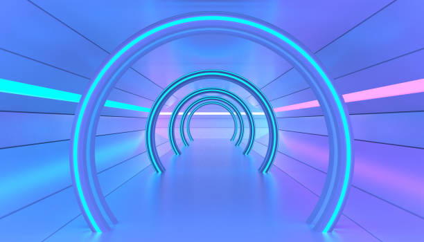 istock Sci-Fi Futuristic Round Corridor 1316435470