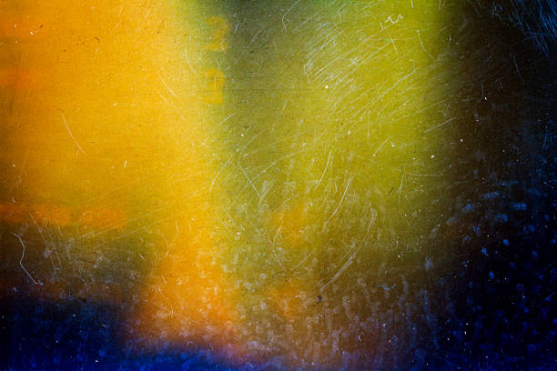 istock Abstract colorful scratched film background 1316436145
