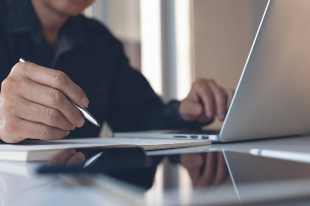 istock Business man working in modern office 1316437028