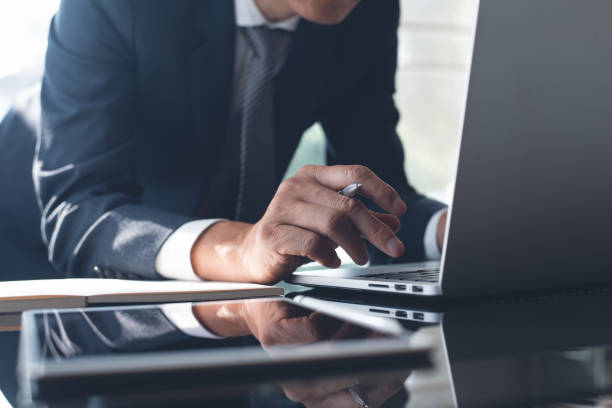 istock Businessman working in modern office 1316437416
