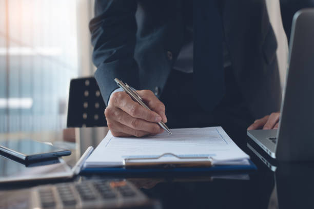istock Businessman working in office 1316438446