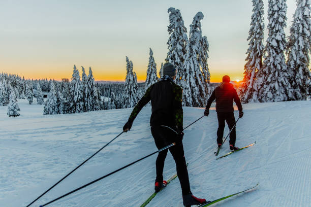 istock Men skiing on snowy slope 1316441827