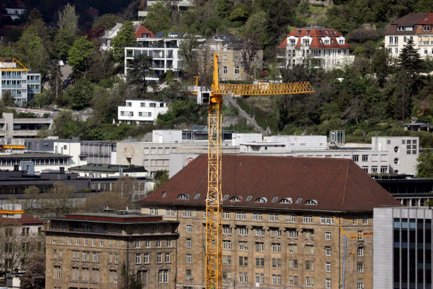 istock construction crane due to construction site for residential construction 1316450225
