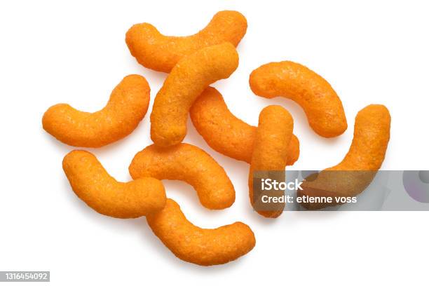 Cheese Puffs Stock Photo - Download Image Now - Cheese Puff, Snack, Corn