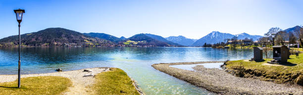 landscape at the lake tegernsee - bavaria