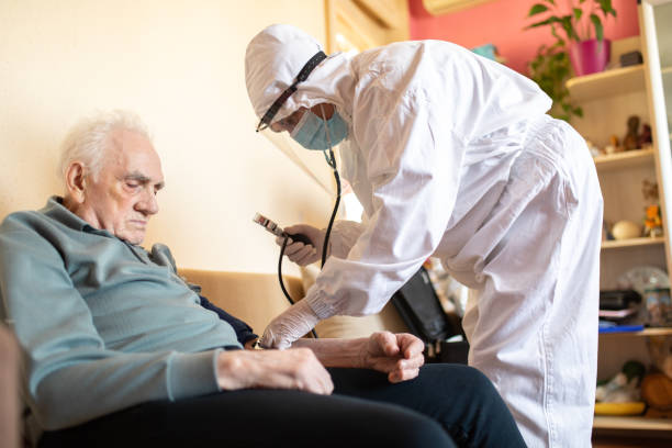istock Blood pressure check at home 1316460036