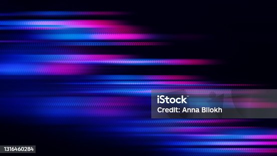 istock Led Light Speed Abstract Background Technology Motion Neon Stripe Colorful Pattern Blurred Prism Blue Purple Pink Lines Bright Futuristic Fluorescent Texture Black Backdrop Distorted Macro Photography 1316460284