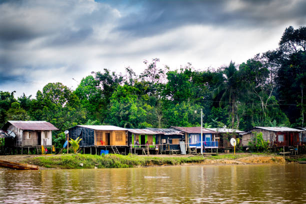 chocó houses - choco imagens e fotografias de stock