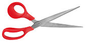 Lovely modern universal scissors for isolated on white background