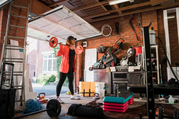 istock Convenience of a Garage Gym 1316470725