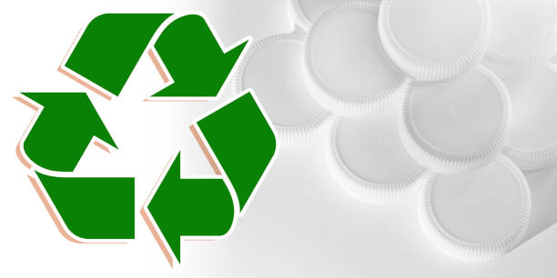 istock Recovery and recycling of plastic material - concept image 1316470837