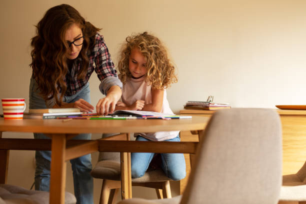 istock Mother helps her daughter with homework assignment . 1316471884
