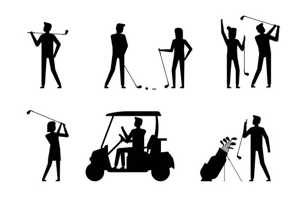 ilustrações de stock, clip art, desenhos animados e ícones de golf player - 4622