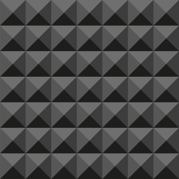 音響フォームシームレスパターン。防音音響ピラミッド。ベクトル - seamless padding backgrounds wallpaper点のイラスト素材／クリップアート素材／マンガ素材／アイコン素材
