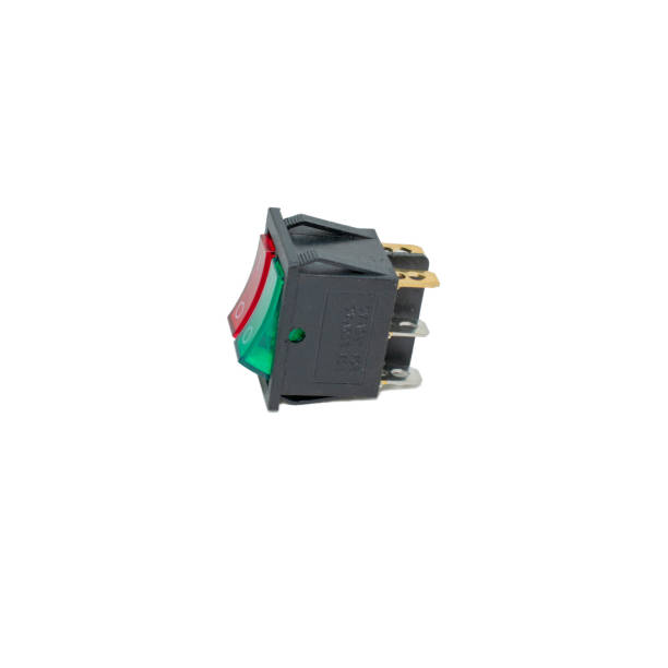 istock Double Rocker Switch SPST ON-OFF 6 Terminals Red, Green light 16A 1316474586