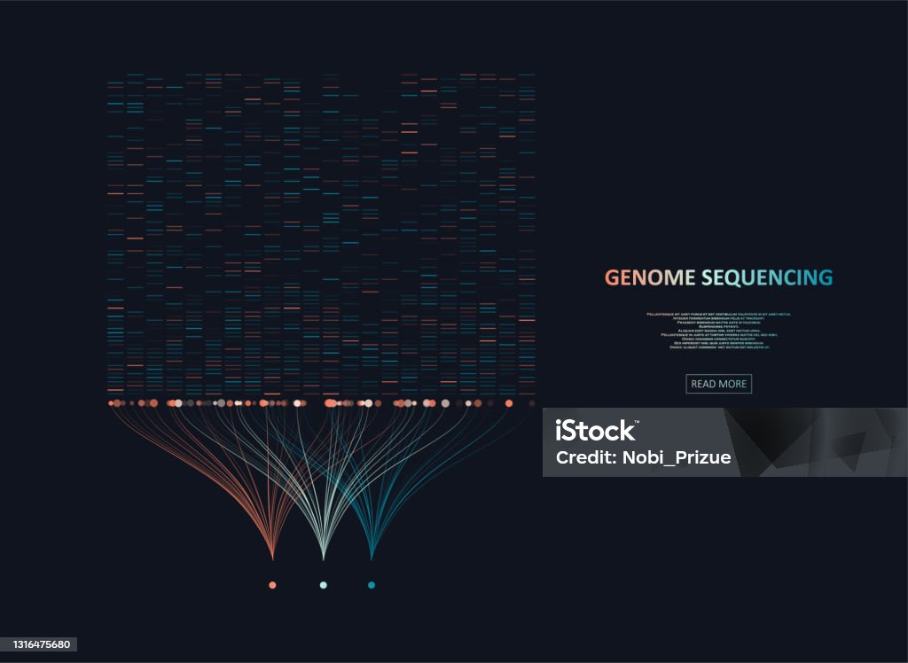 Big Genomic Data Visualization Stock Illustration - Download Image Now ...