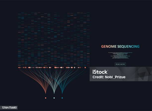 Big Genomic Data Visualization Stock Illustration - Download Image Now ...
