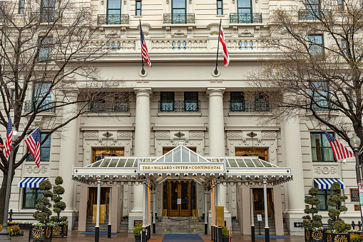 Exterior Shot of the Willard InterContinenal Hotel in Washington, DC