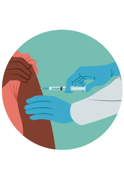 Vector illustration of Vaccination