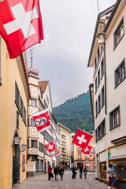 chur, poststrasse - szwajcaria - chur zdjęcia i obrazy z banku zdjęć