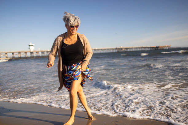 istock Mature Black Woman at the Beach 1316490090