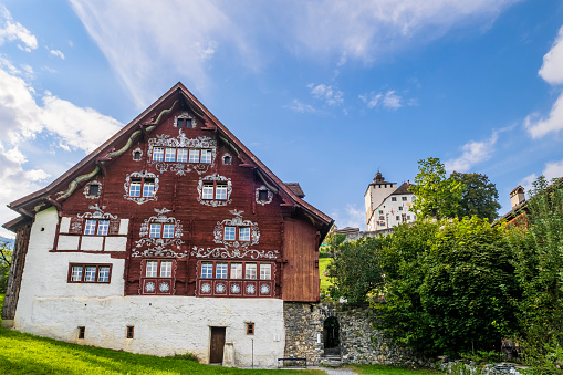 The Museum Schlangenhaus is one of the historic buildings of Werdenberg, a town in the Swiss canton of St. Gallen famous for having several houses listed as Swiss heritage sites of national significance.