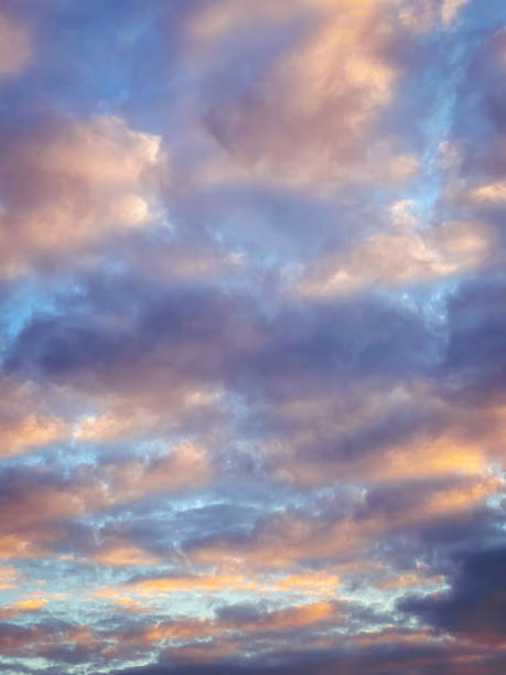 istock Beautiful dramatic sky painted in different colors by the sun 1316491064