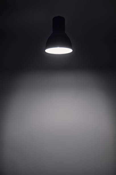 istock a shining levitating hanged ceiling lamp without electric wire  with dark blue tone dirty concrete background wall 1316492868