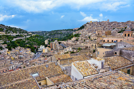 panorama of modica Sicily Italy
